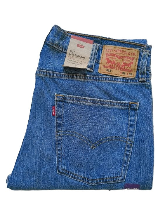Levi's 513 Slim Straight Jeans, Blau Herren