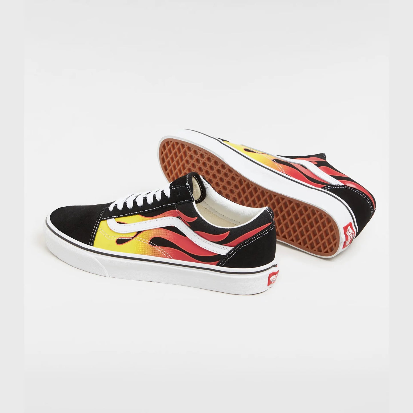 Vans Old Skool (Flame) Black/Black/Tr White VN0A38G1PHN1